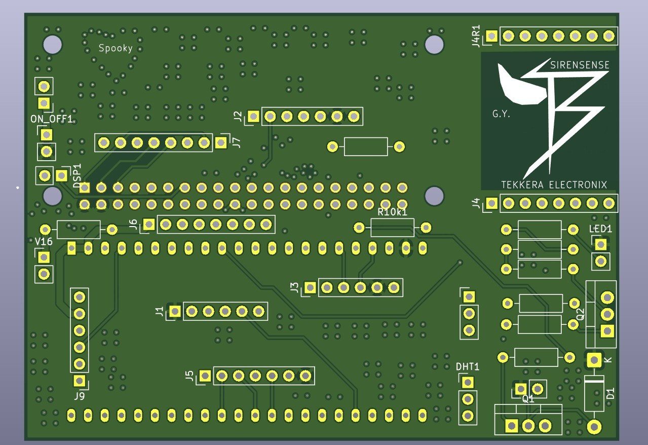 Cabin-node PCB design in KiCad