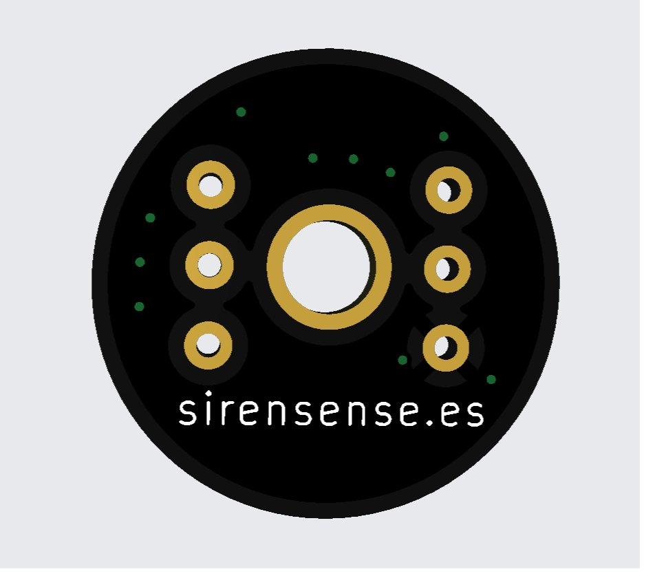 Back of the custom microphone PCB