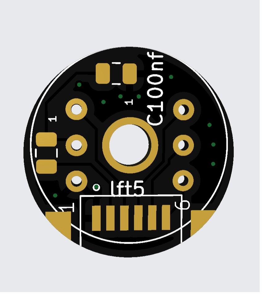 Front of the custom INMP441 microphone PCB