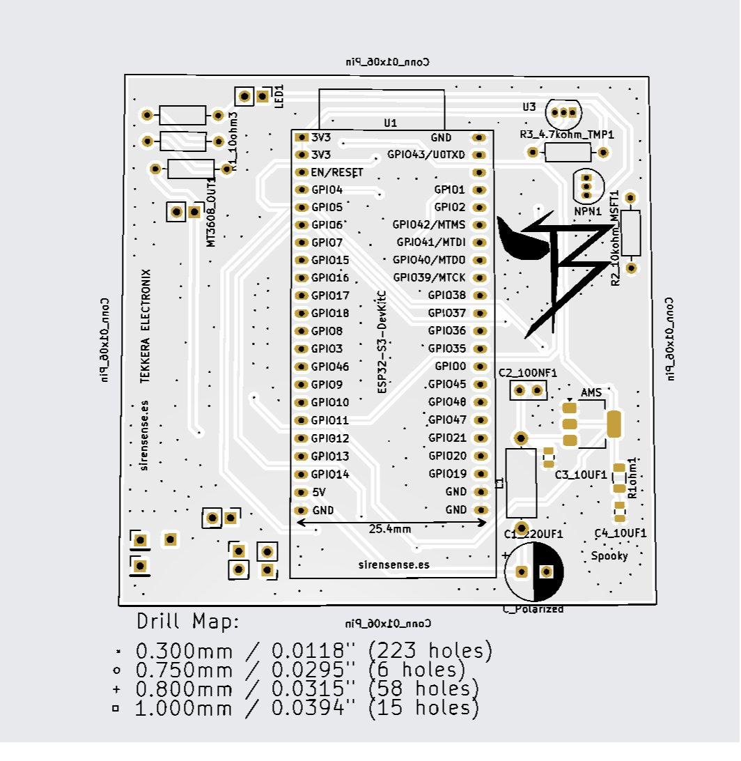 Roof-node PCB layout in KiCad